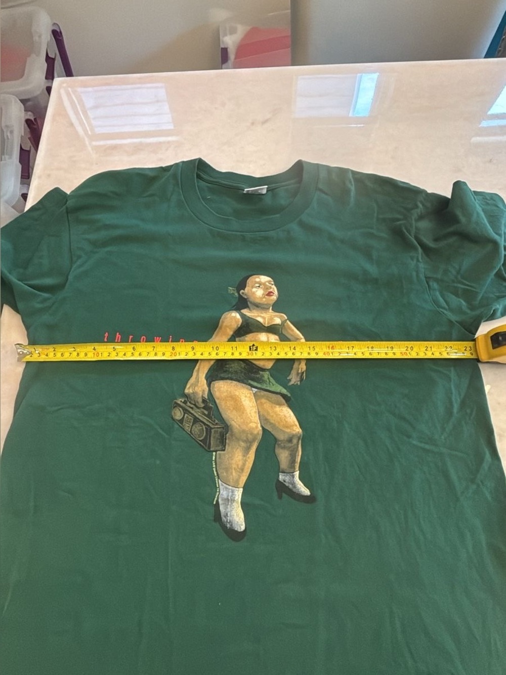 Vintage 1995 Live Throwing Copper Summer Tour Shirt XL Green Anvil Single Stitch - Picture 5 of 7